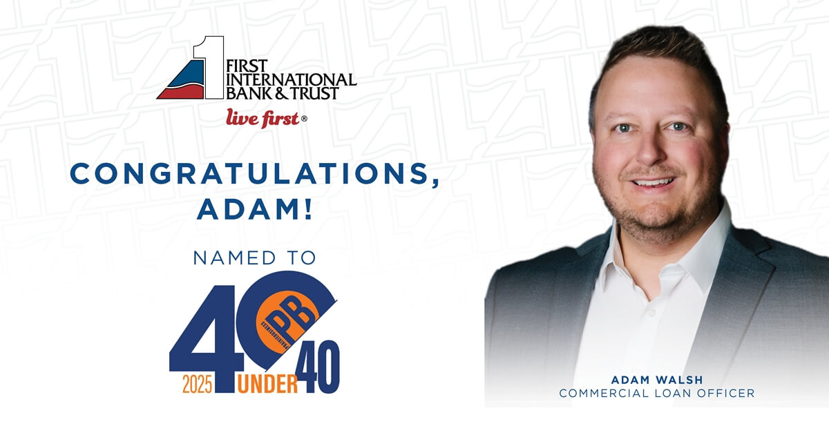Adam Walsh Named to 2025 Prairie Business 40 Under 40 List